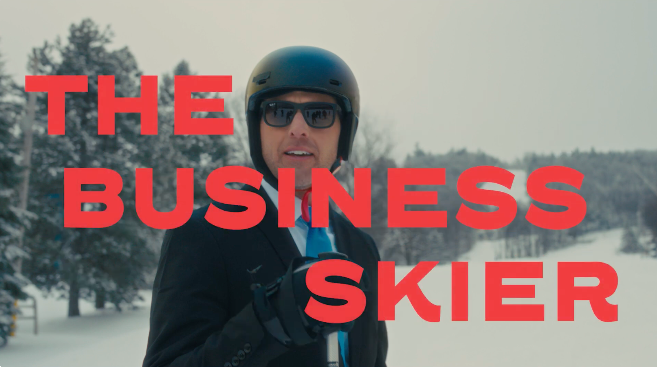 Artwork sample from "The Business Skier"